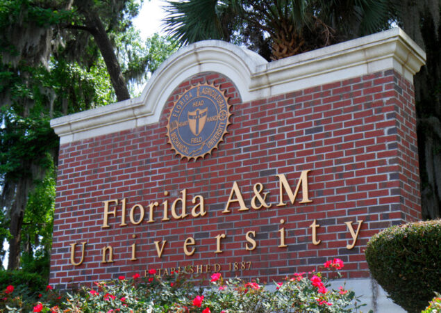 Florida A&M University entrance sign. (Photo by: Jeffrey Greenberg/Universal Images Group via Getty Images)