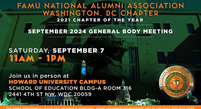 FAMU NAA DC September 2024 General Body Meeting