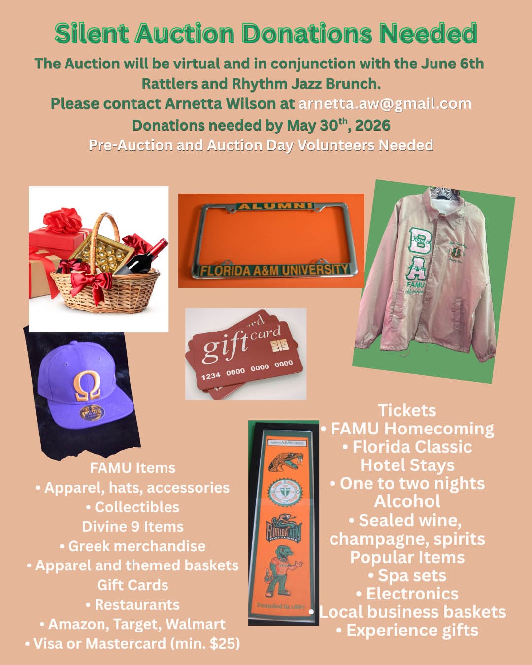 Silent Auction Donations Needed flyer