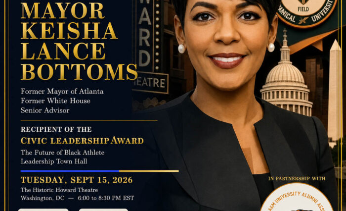 Black Athlete Leadership Town Hall flyer